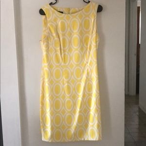 Yellow Bodycon Pattern Dress